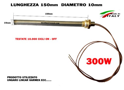 Candeletta resistenza stufa - resistenza,