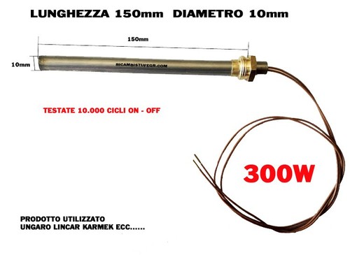 Candeletta resistenza stufa - candeletta,